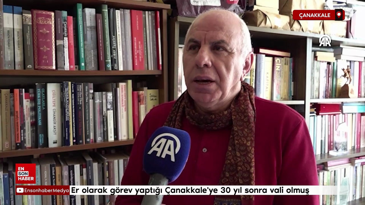 Savaş yıllarında er olarak görev yaptığı Çanakkale'ye 30 yıl sonra vali olmuş