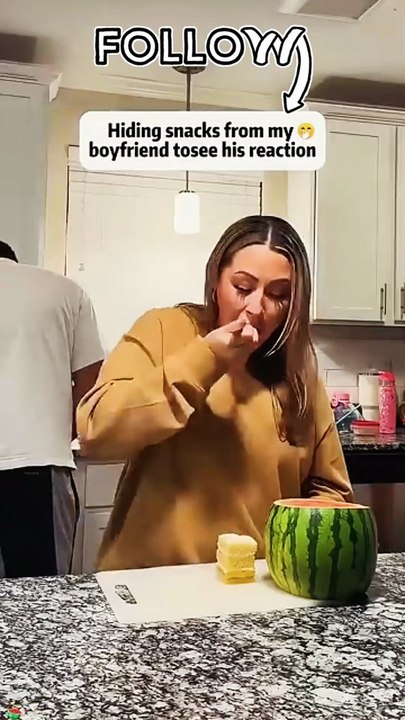 Hiding Snacks from My Boyfriend 🤣 | Funny Prank Reaction