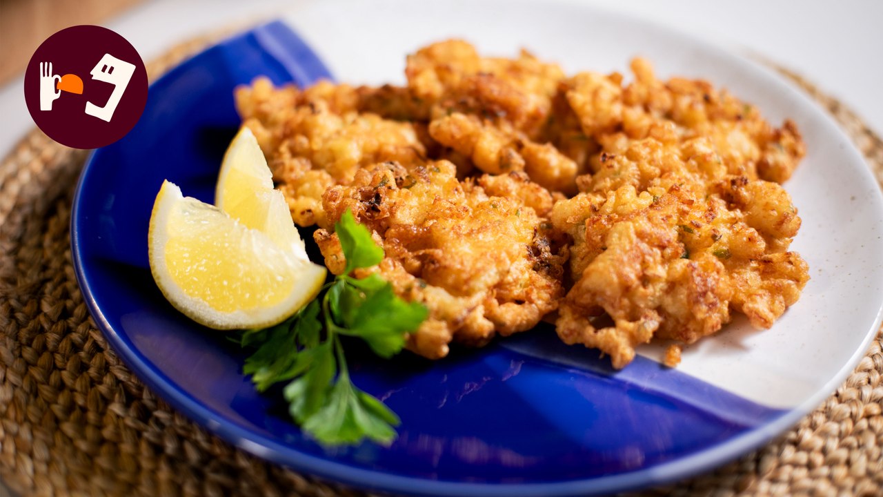 Tortillitas de Gambas y Bacalao: El truco para que queden súper crujientes