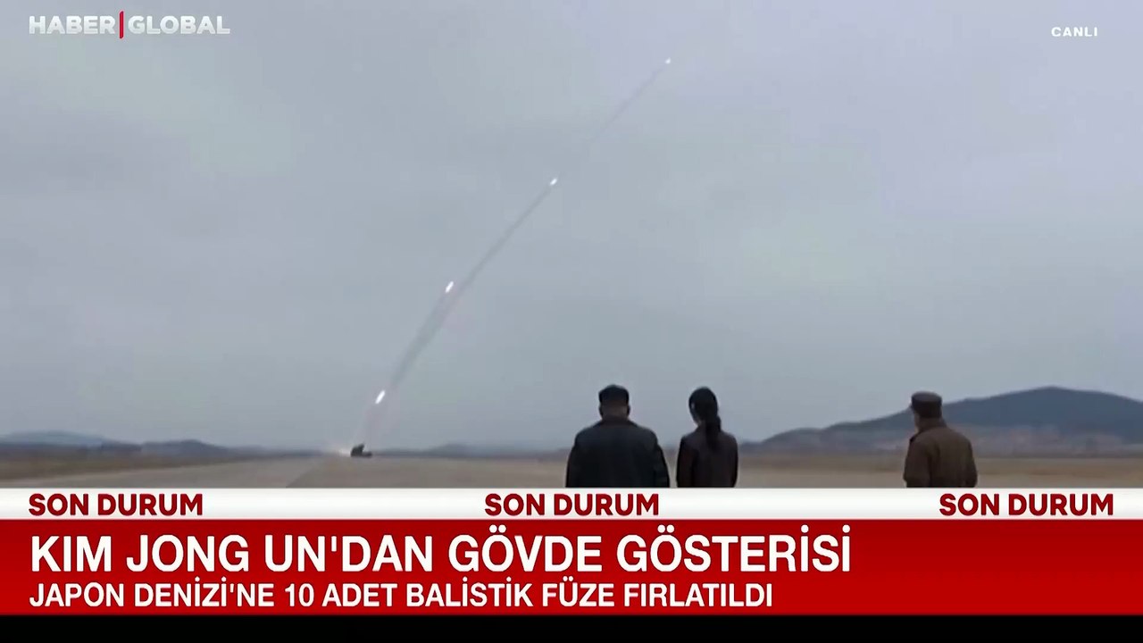 Canı sıkılan Kim Jong Un’dan balistik füzeli gövde gösterisi!