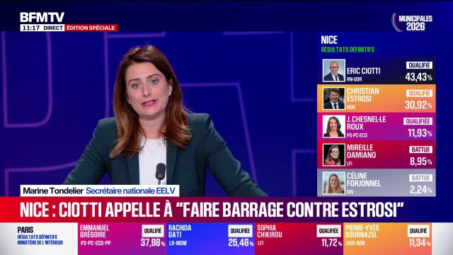 Municipales: Nice n'est pas un bon exemple pour appliquer le front républicain, estime Marine Tondelier (Les Écologistes)