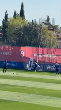 El Atleti se entrena por última vez en el Cerro antes de la vuelta de octavos ante el Tottenham sin Oblak