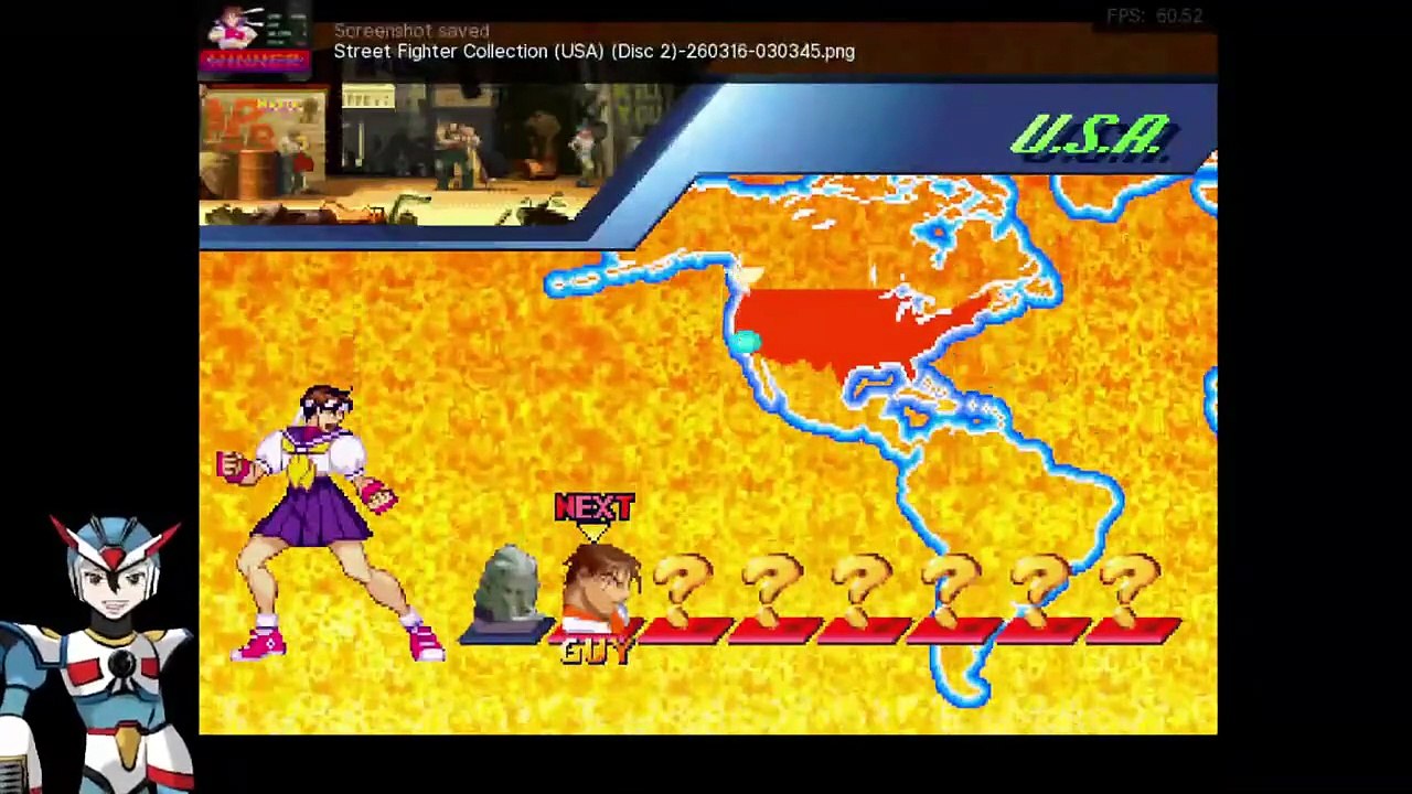 Street Figther Alpha Gold (PS1/RetroArch) Sakura run!