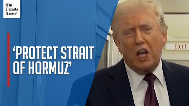 Trump demands other countries help protect Strait of Hormuz
