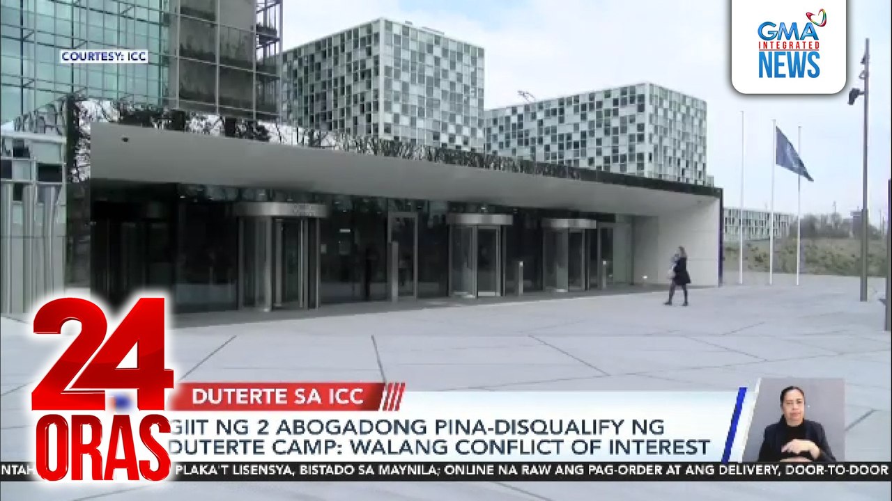 Giit ng 2 abogadong pina-disqualify ng Duterte camp - Walang conflict of interest | 24 Oras
