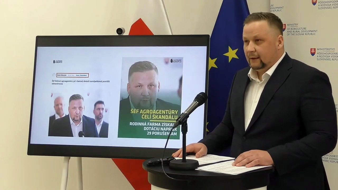 ZÁZNAM: Šéf PPA odmietol tvrdenia NZK, že získal dotáciu pre farmu a porušil zákon