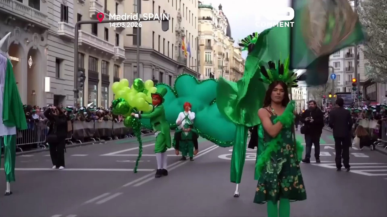 Madrid celebrates Irish culture with a colourful St Patrick’s Day parade