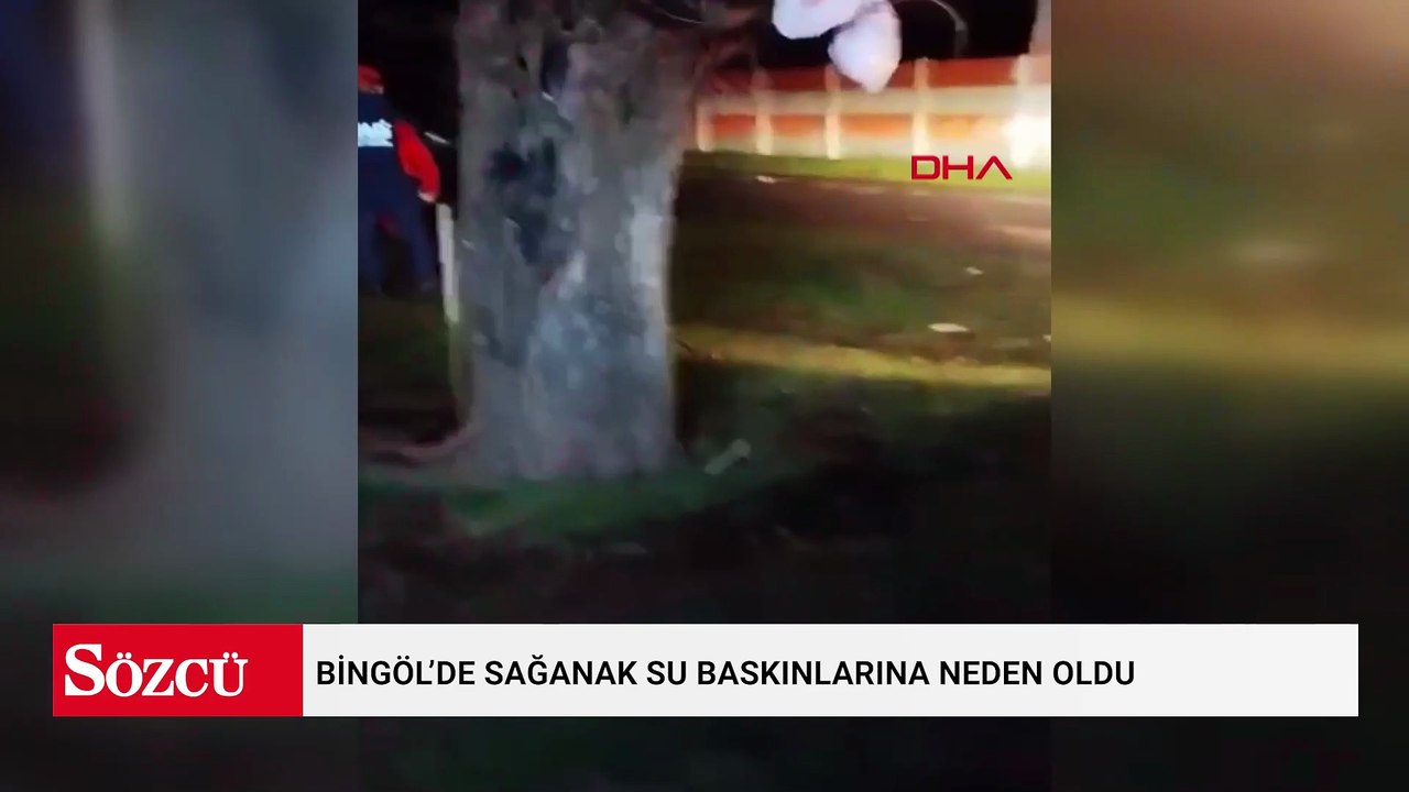 Bingöl’de sağanak su baskınlarına neden oldu; ahırda mahsur kalan keçiler kurtarıldı