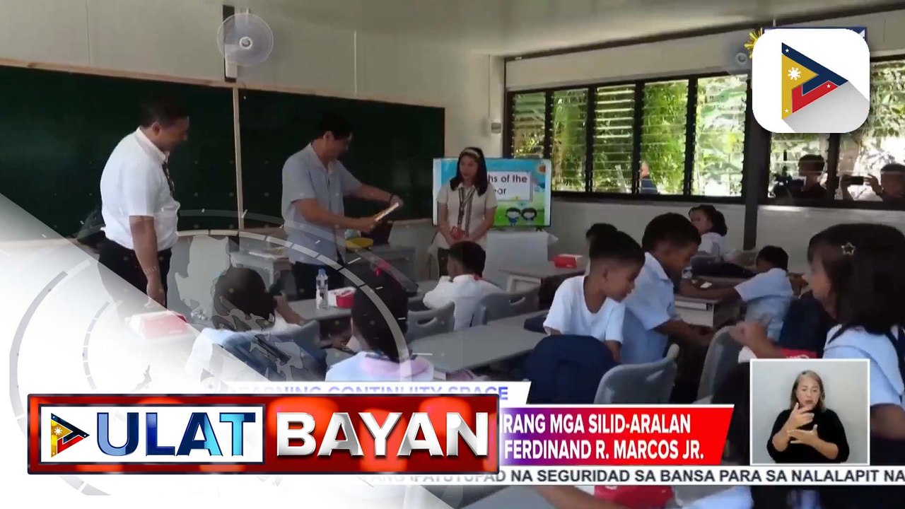 Mga silid aralang nasira ng magnitude 6.9 na lindol sa Cebu, napalitan na ng Learning Continuity Space na matibay laban sa kalamidad at sakuna | ulat ni Cleizl Pardilla
