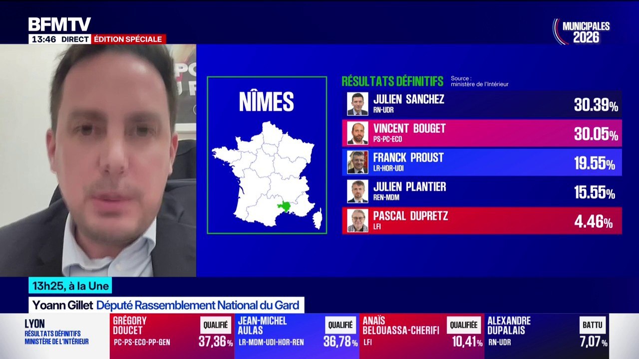 Municipales 2026: "L'analyse de ce scrutin, c'est que nous avons fait une vraie percée", indique Yoann Gillet (député RN)