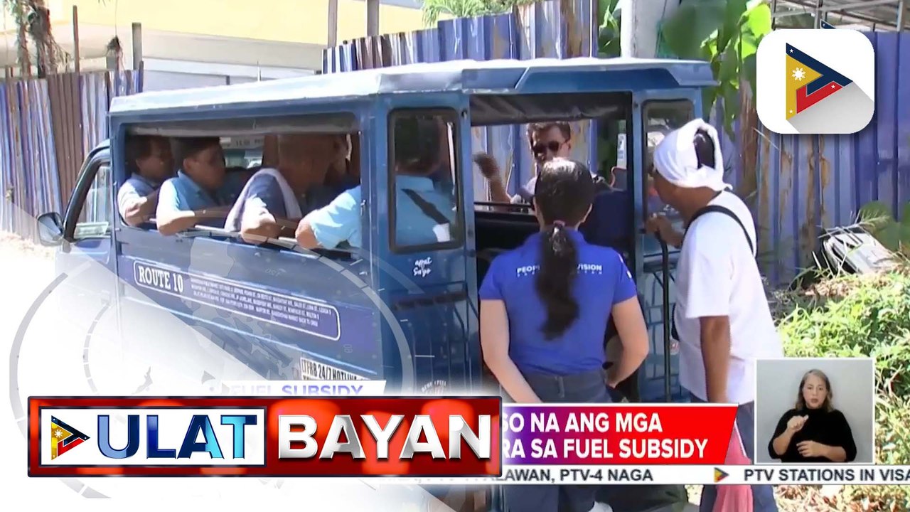 Fuel subsidy sa mga jeepney driver, ipinamahagi sa Davao region | ulat ni Regine Lanuza ng PTV Davao