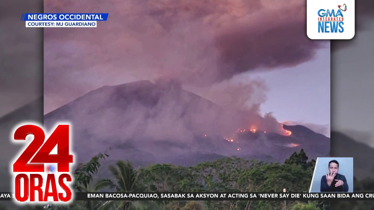 Mt. Kanlaon's 3rd eruption "moderately explosive" | 24 Oras
