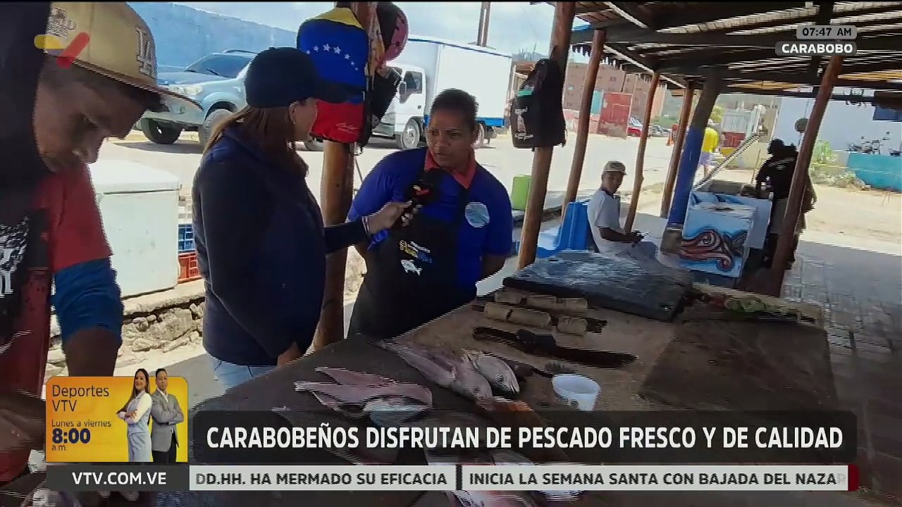 Carabobeños adquieren en el muelle pesquero Playa Blanca pescado fresco y de calidad