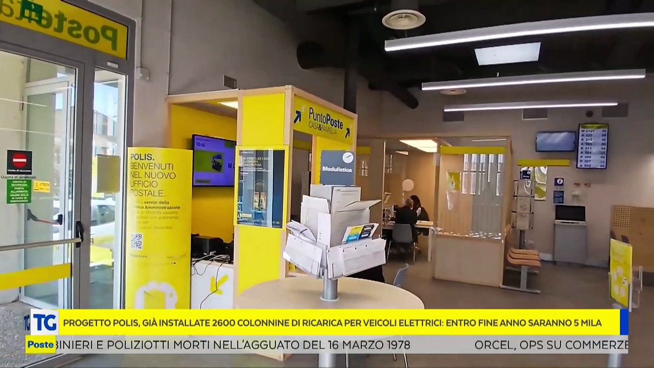 Poste Italiane supera le 2.600 colonnine di ricarica per veicoli elettrici