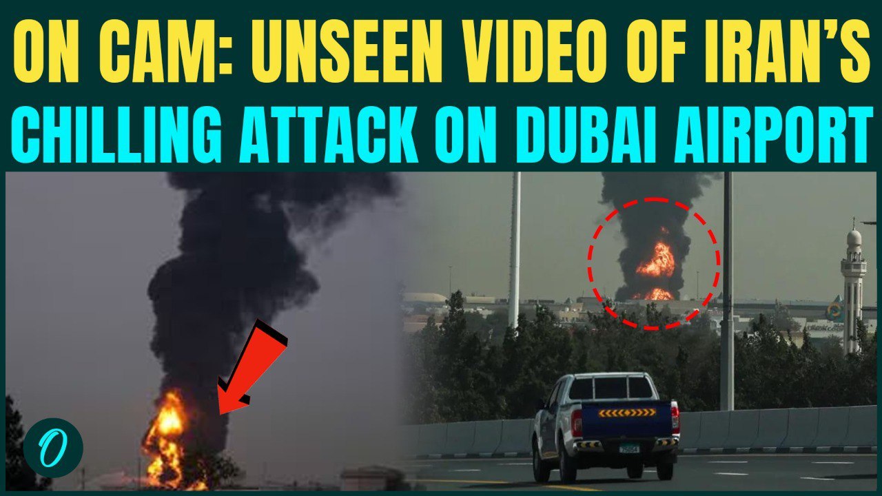 RAW FOOTAGE: Iran BOMBS Dubai Airport With Shahed Drones, Ballistic Missiles; Iran ATTACKS Dubai
