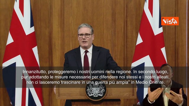 Crisi Iran, Starmer: Ci difenderemo, ma non ci lasceremo trascinare in guerra