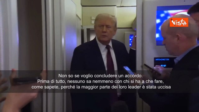 Crisi Iran, Trump: Non so se vogliamo fare un accordo, non sappiamo nemmeno con chi parlare