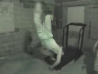 Florian gasc sur un tapi roulant