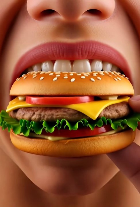 What Happens When You Eat Burger 3D Animation Health Awareness