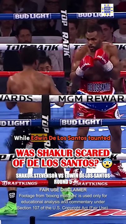 The MOMENT Shakur Stevenson backed-off TOO FAR! And Edwin De Los Santos DANCED!