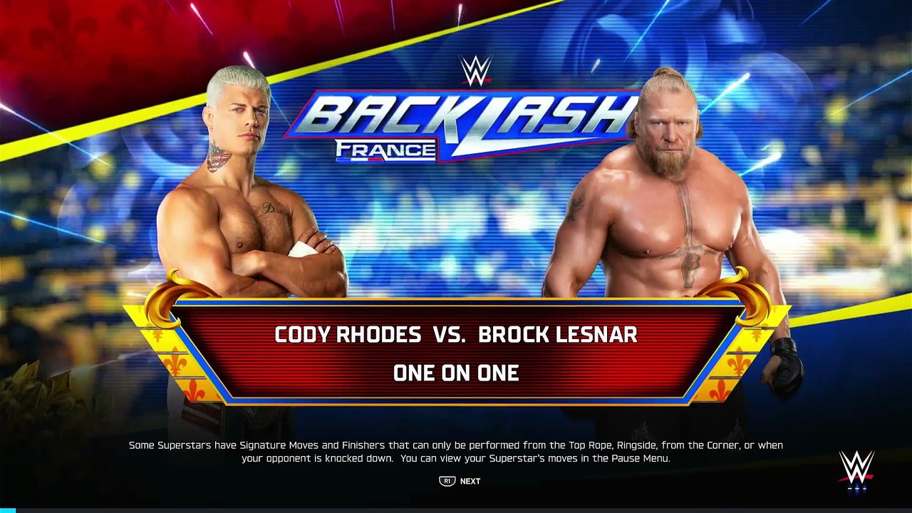 WWE 2K25 - Cody Rhodes vs. Brock Lesnar