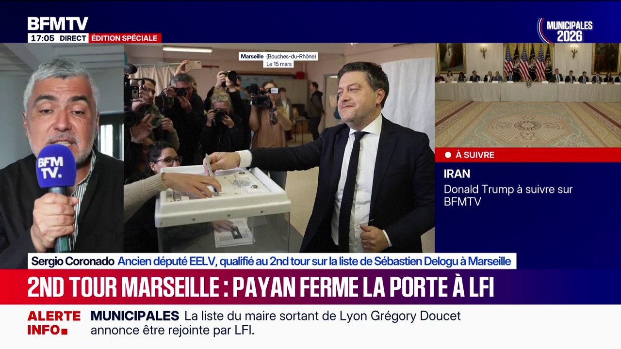 Municipales à Marseille: Sergio Coronado (colistier LFI) juge l'attitude de Benoît Payan "irresponsable et regrettable" après qu'il a refusé la main tendue de Sébastien Delogu