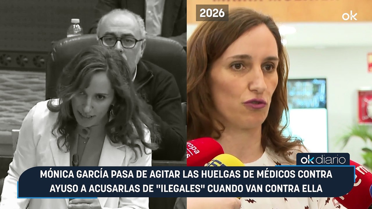 Mónica García pasa de agitar las huelgas de médicos contra Ayuso a acusarlas de "ilegales" cuando van contra ella