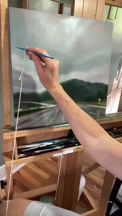 Peinture par temps de pluie