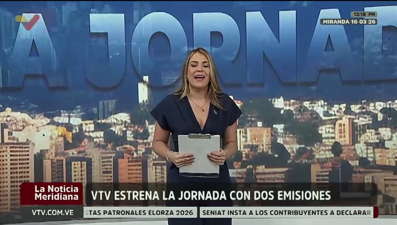 VTV refresca su pantalla con nuevos programas y "La Jornada" en sus dos emisiones
