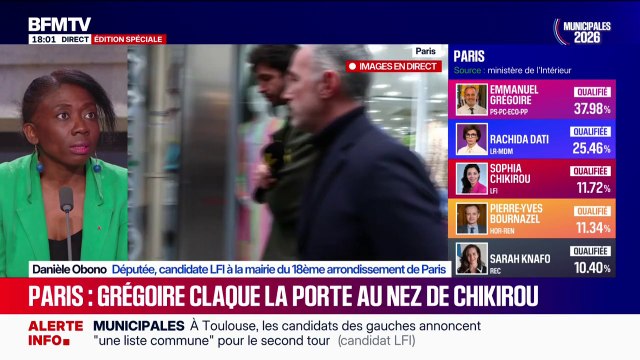 Municipales 2026 à Paris: Emmanuel Grégoire veut prendre le risque que la droite gagne la ville , redoute Danièle Obono, députée LFI