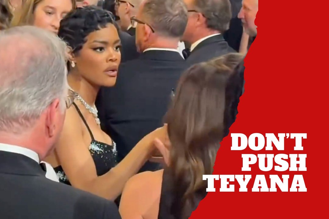 Teyana Taylor confronts man who shoved her at the Oscars