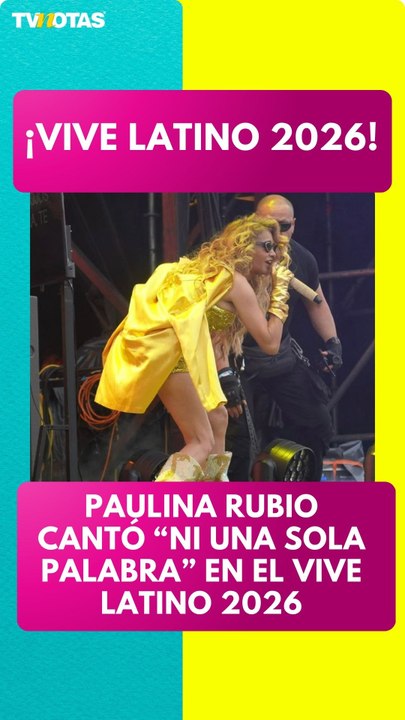 Paulina Rubio cantó “Ni una sola palabra” en el Vive Latino 2026.
