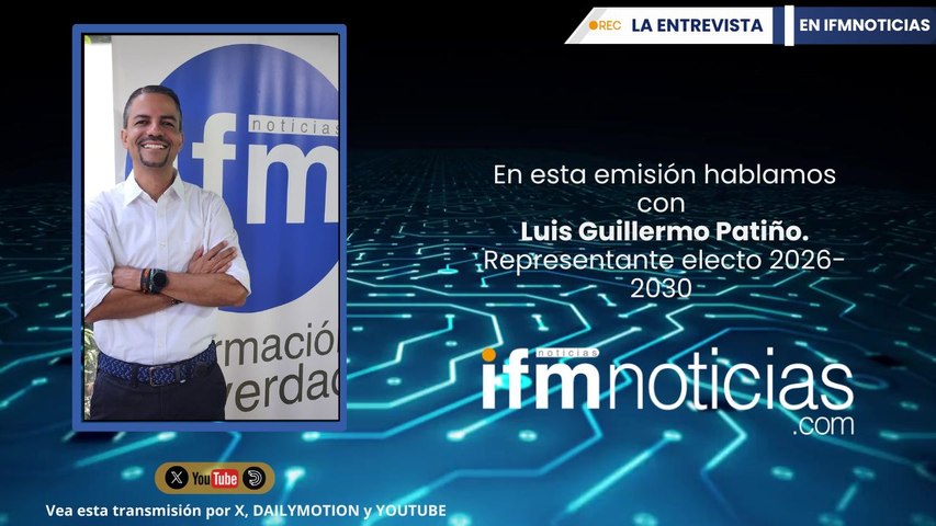 LA ENTREVISTA EN IFMNOTICIAS: Luis Guillermo Patiño, Congresista Electo 2026-2030.