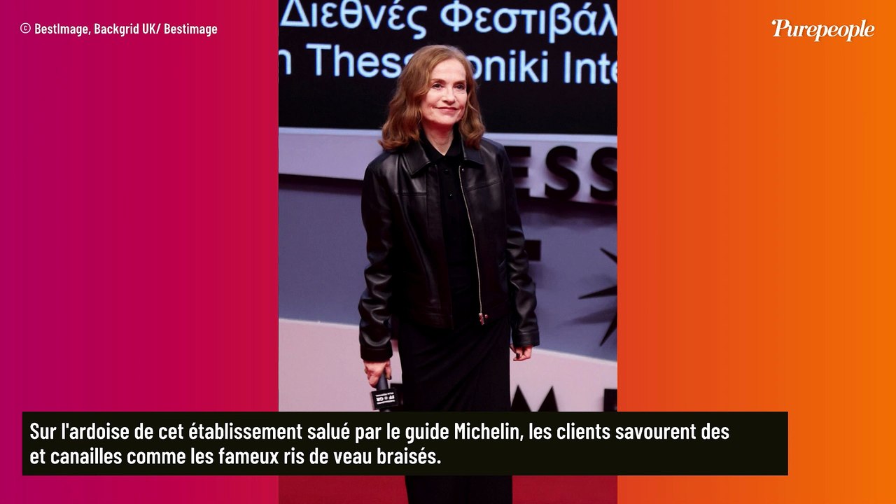 Isabelle Huppert : Combien coûte le repas dans son bistrot préféré avec bar en acajou et banquettes rouges ?
