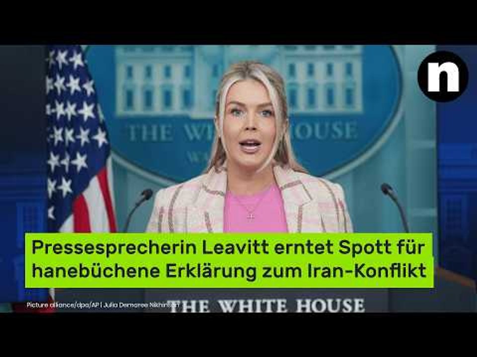 Donald Trump: Pressesprecherin Leavitt erntet Spott für hanebüchene Erklärung zum Iran-Konflikt