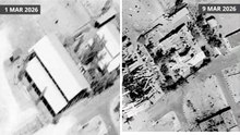 Shocking before and after images shows destruction of US bombing campaign in Iran