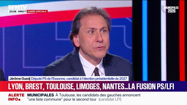 Alliance LFI-PS pour les municipales: Je ne vais pas approuver la position de mes camarades qui ont décidé de faire cet accord , affirme Jérôme Guedj, député PS