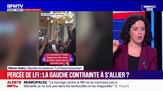 Bally Bagayoko, nouveau maire LFI de Saint-Denis: Le choix des habitants n'est pas anodin , explique Manon Aubry, députée européenne LFI