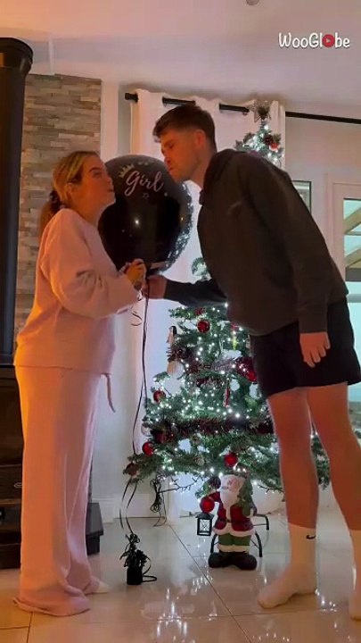 Parents-to-be on cloud nine after doing an adorable gender reveal ahead of Christmas
