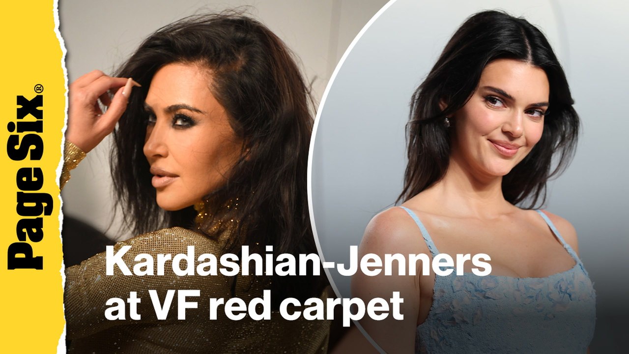 Kim Kardashian, mom Kris Jenner and sisters Kendall and Kylie  bring the looks to 2026 Vanity Fair Oscar party red carpet