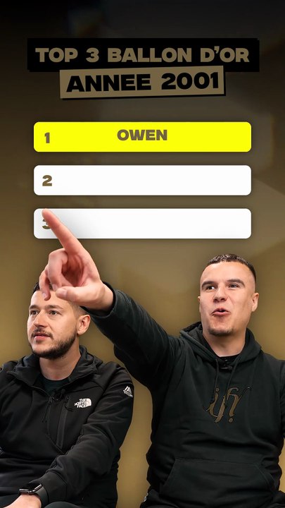 TOP 3 du BALLON D'OR 2001  ? 🧐⚽️🏆