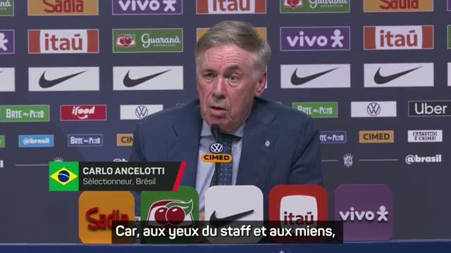 Brésil - Ancelotti : Neymar doit retrouver 100% de sa forme