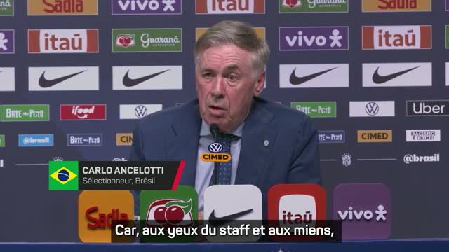 Brésil - Ancelotti : "Neymar doit retrouver 100% de sa forme"