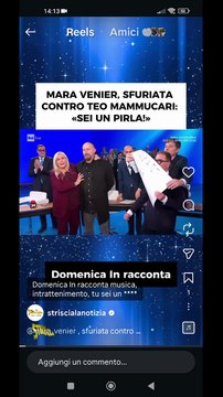 Domenica in Mara Venier da del pirla a Teo teocoli