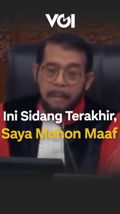Anwar Usman Sampaikan ini di Sidang MK