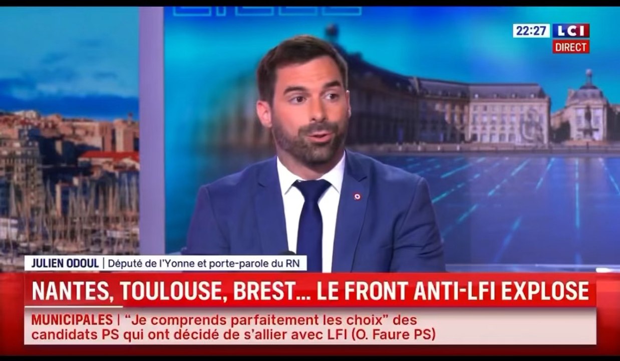 Municipales : "Quand on lit le programme de LFI, qui empeste le soufre avec des relents antisémites, le désarmement de la police… je comprends que les gens ne veuillent pas voter pour vous"