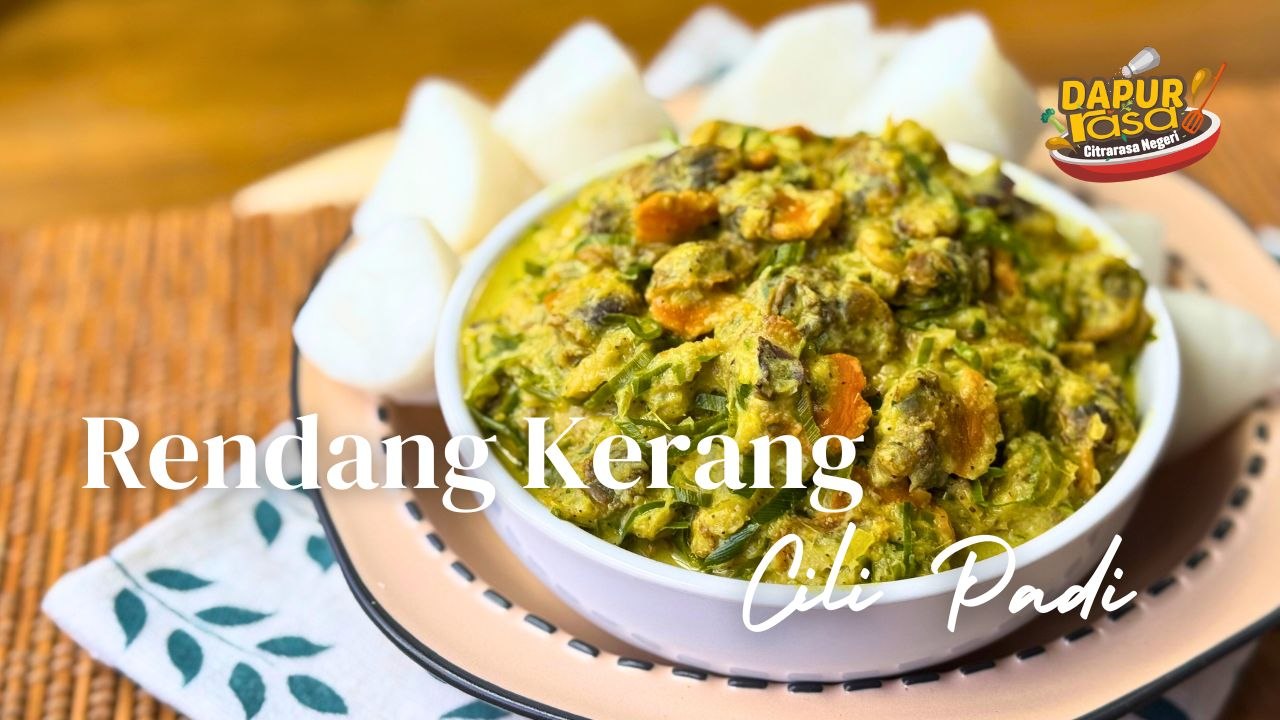 Pedas Berapi Tapi Sedap! Rendang Kerang Cili Padi Ni Memang Padu.