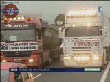 Les routiers aux portes de Paris