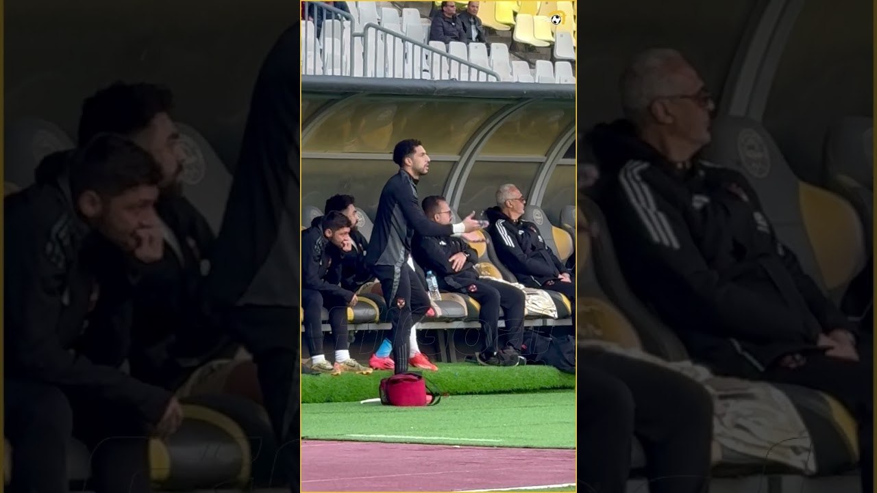 شوبير يشجع لاعبي الأهلي بعد هدف فاركو الأول