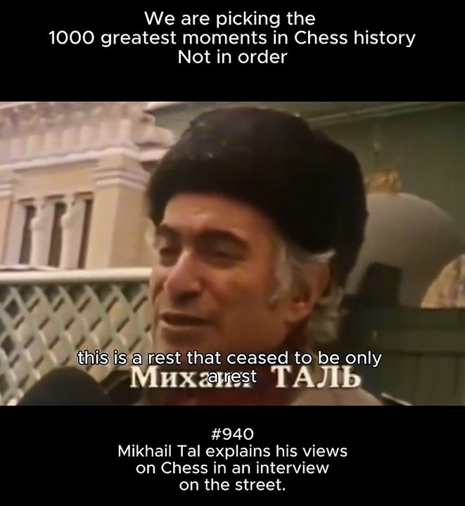 Mikhail Tal explains his views on Chess in an interview.  #chessnetx #mikhailtal #chess #chessplayer